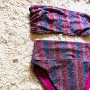 BEACH RIOT Bandeau bikini, high cut bottom